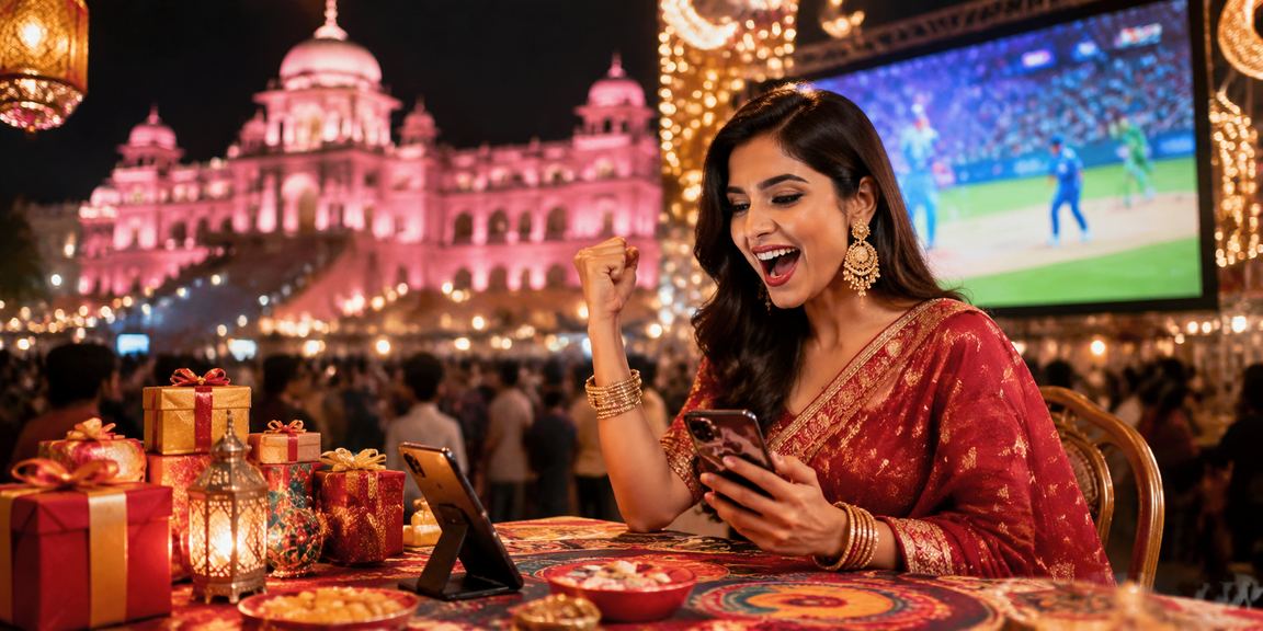 ঢাকায় ঈদ উৎসবে ক্রিকেট বেটিং উপভোগ করছেন একজন বাংলাদেশি ব্যবহারকারী