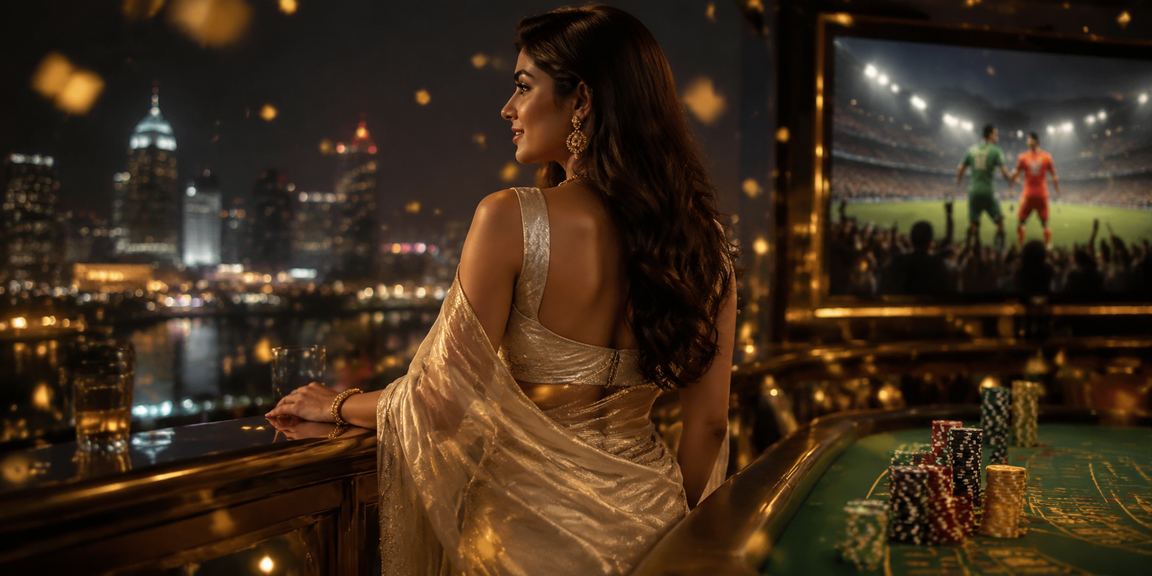 সিলেটে ব্যাকারাট গেম খেলছেন একজন নারী খেলোয়াড়